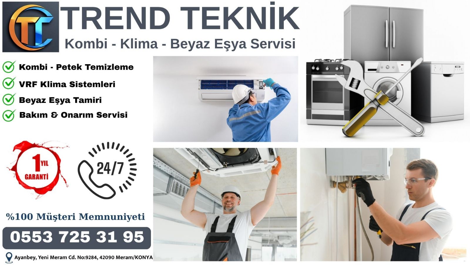 Meram Kombi Servisi Konya